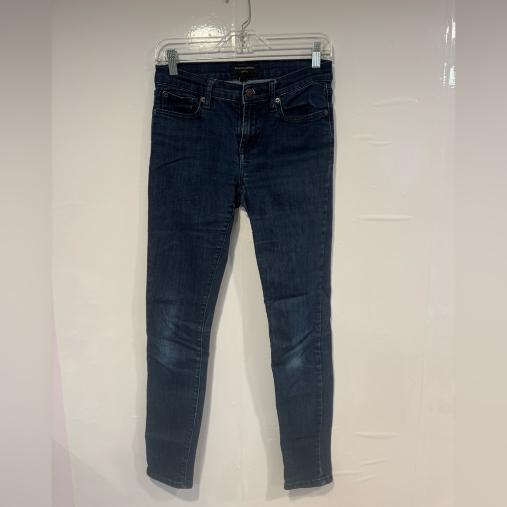Banana Republic dark wash skinny fit jeans